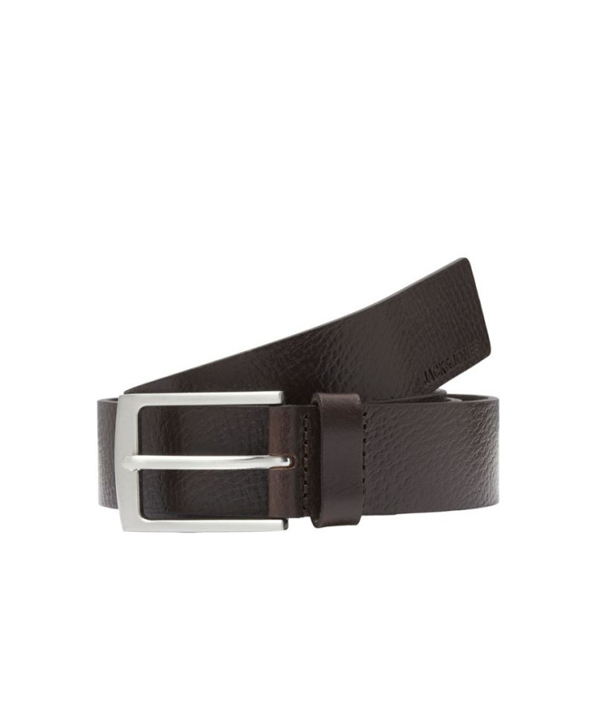 Cinturón Jack & Jones Jacstockholm Leather Hombre Black Coffee