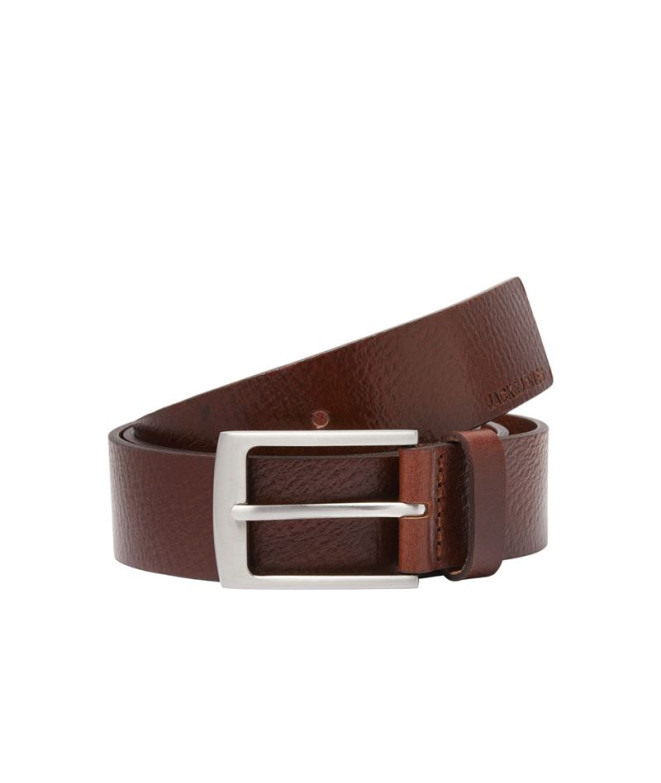 Ceinture Homme Jack & Jones Jacstockholm cuir marron pierre