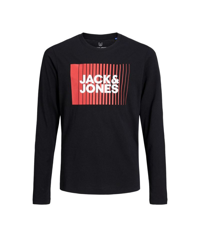 Camiseta Infantil Jack & Jones ecorp Logo PlayO- Preto