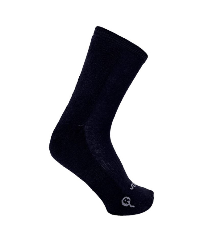 Calcetin Joluvi Ctton Step Alto P.3 Negro Infantil