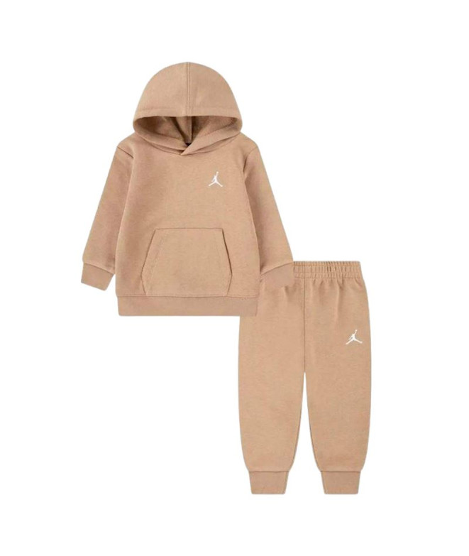 Conjunto Nike Infantil Jordan Jdn Mj Brklyn Flc Po Setf creme