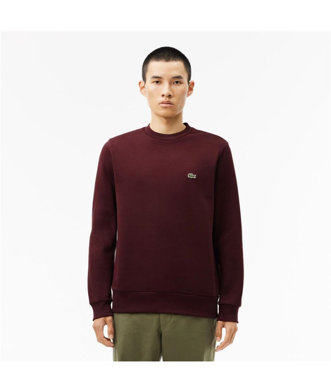 Sudadera Lacoste Sweatshirt Hombre Burdeos