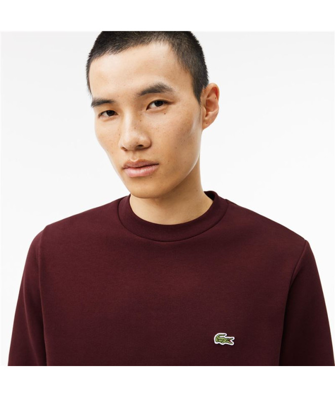 Sudadera Lacoste Sweatshirt Hombre Burdeos