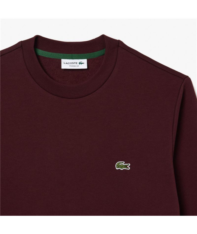 Sudadera Lacoste Sweatshirt Hombre Burdeos