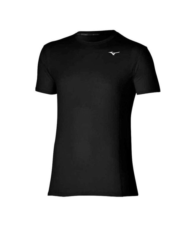 Camiseta Running Mizuno Homem de Dryaeroflow Tee Preto