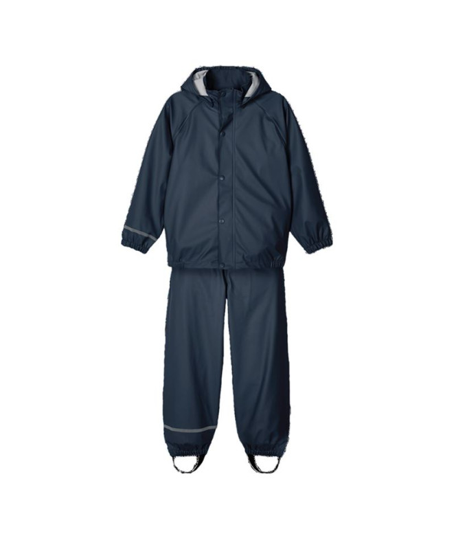 Chaqueta Name it ndry Rain Set Dark Sapphire Unisex