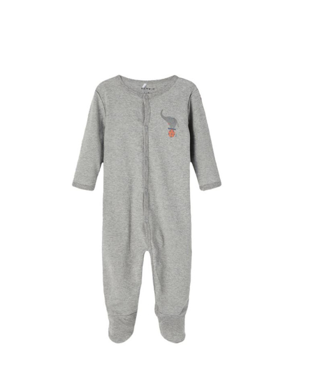 Mono Name it Nbnnightsuit 2P W/F Grey Mel Circus Grey Melange Bebés