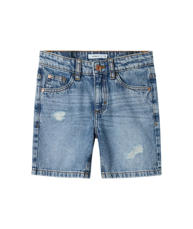 Pantalons Décontracté Name It msilas L 7998-Be Bleu Denim Enfant