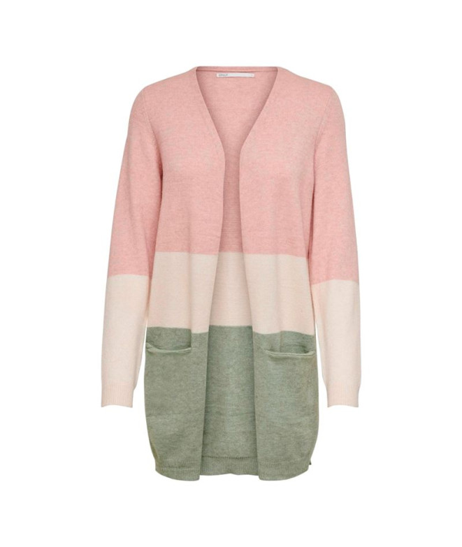 Sudadera Only queen Long Cardigan Rosa Smoke Mujer