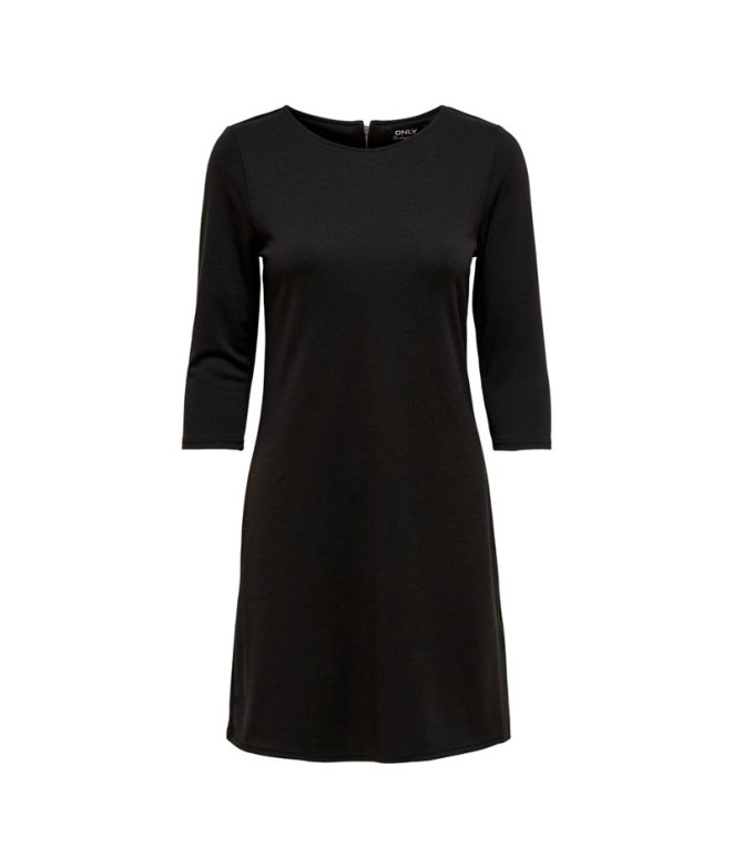 Vestido Only Onlbrilliant 3/4 Preto Mulher