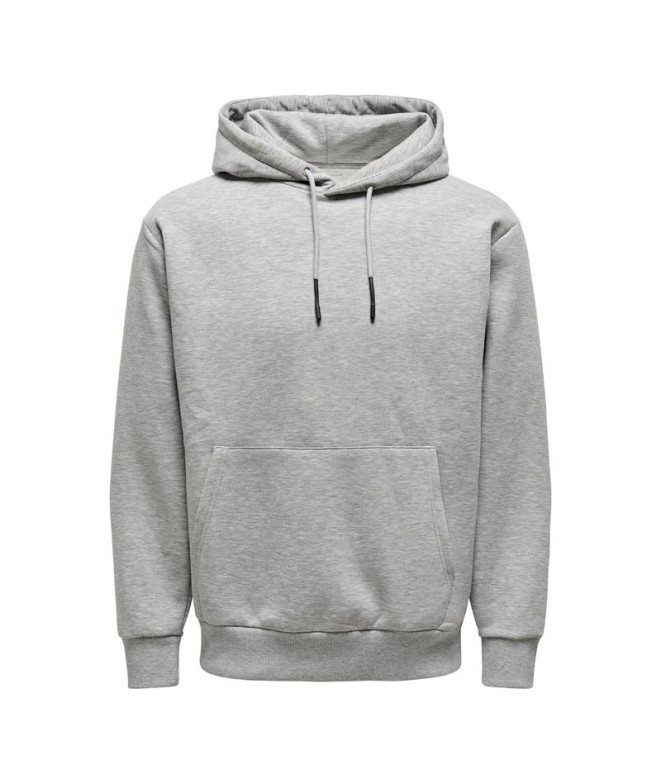 Sudadera Only & Sons ceres ie Light Grey Melange Hombre