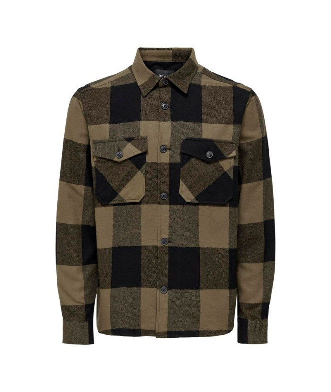 Camisa Only & Sons milo Over Partridge Hombre
