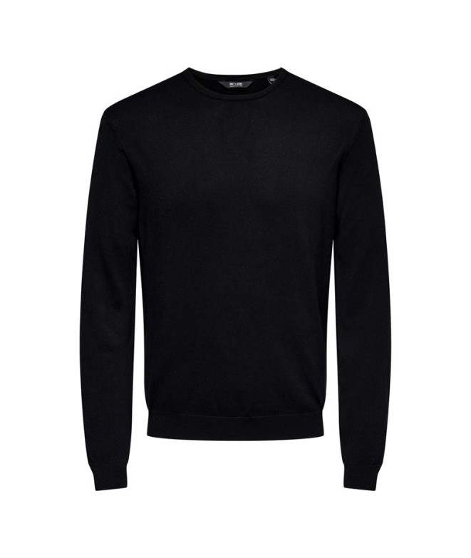Sudadera Only & Sons wyler Life Reg 14Crew Black Hombre