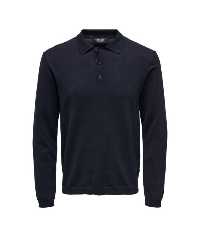 Moletom Only & Sons wyler Life Reg 14Polo Dark Navy Homem