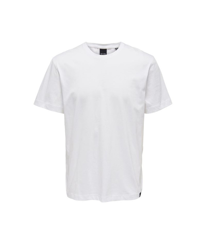 Camiseta ONLY & S max Life Branco Homem