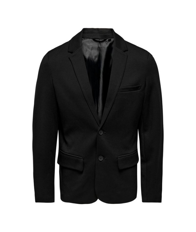 Veste Only & Sons marque Slim 0209. Noir Homme