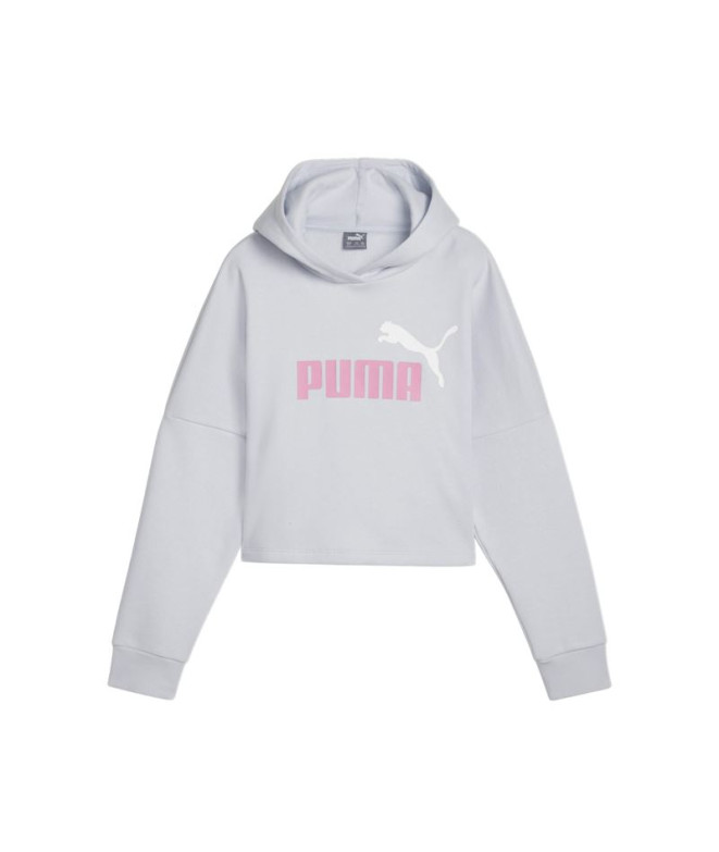 Sweat Décontracté Puma Ess Logo Cropped Hoodie G Fille