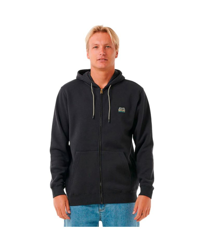 Moletom Rip Curl Homem Horizon Zip Thru Preto