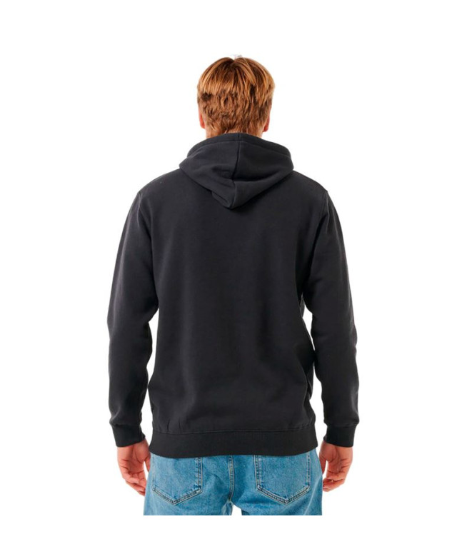 Sweat Rip Curl Homme Horizon Zip Thru Noir