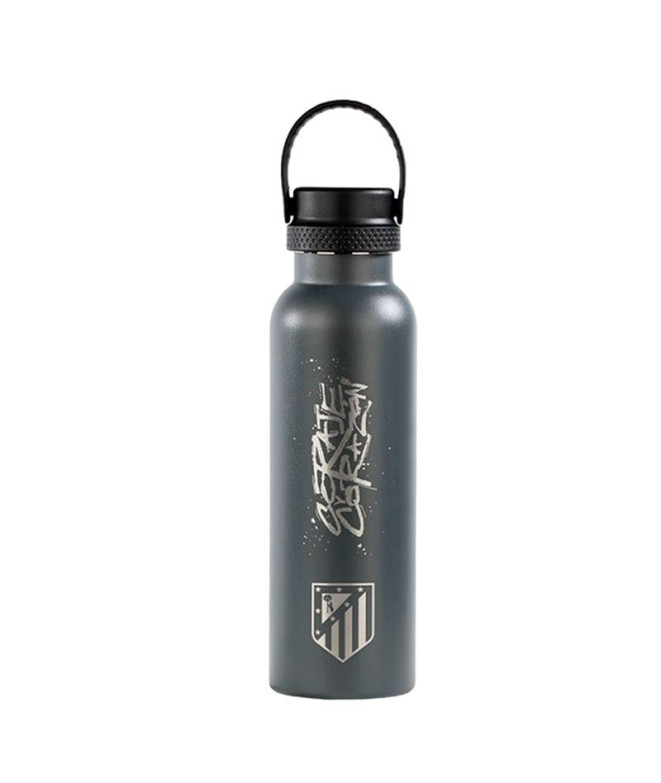 Botella Termo Runbott Atletico de Madrid Coraje Y Corazo 600Ml Antracita