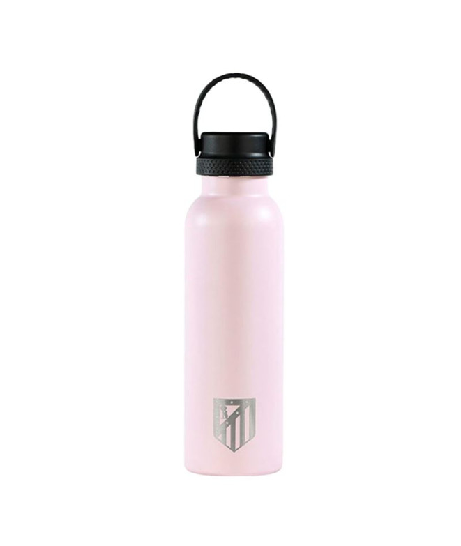 Botella Termo Runbott Atletico de Madrid Escudo 600Ml Rosa Empolvado