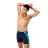 Fato de banho Natação Speedo de Eco End+ Max Splice Mid Jammer Azul-marinho