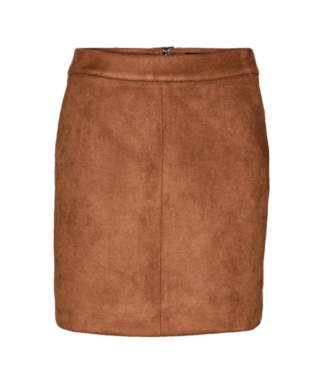 Jupe Vero Moda donnadina Fauxsuède Cognac Femme