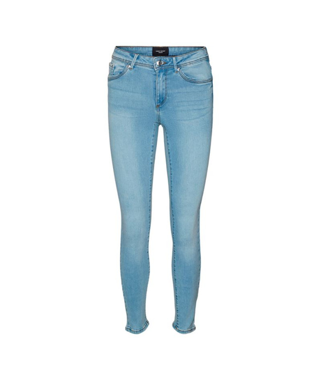 Calça Vero Moda tanya Piping Jeans Vi352 Denim azul claro Mulher