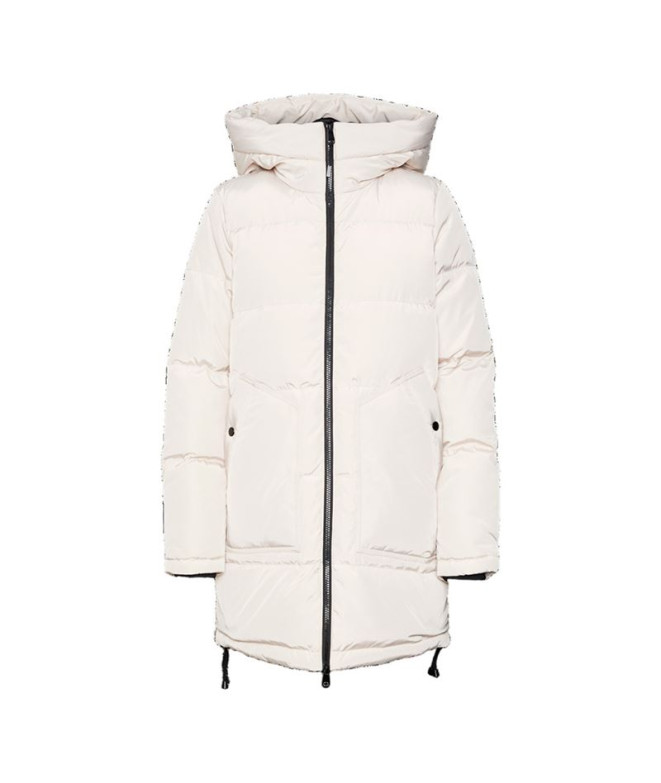 Chaqueta Vero Moda oslo 3/4 Down Oatmeal Mujer
