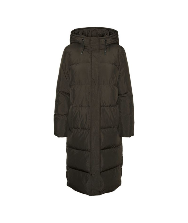 Veste Vero Moda ericaholly Long Down Peat Femme