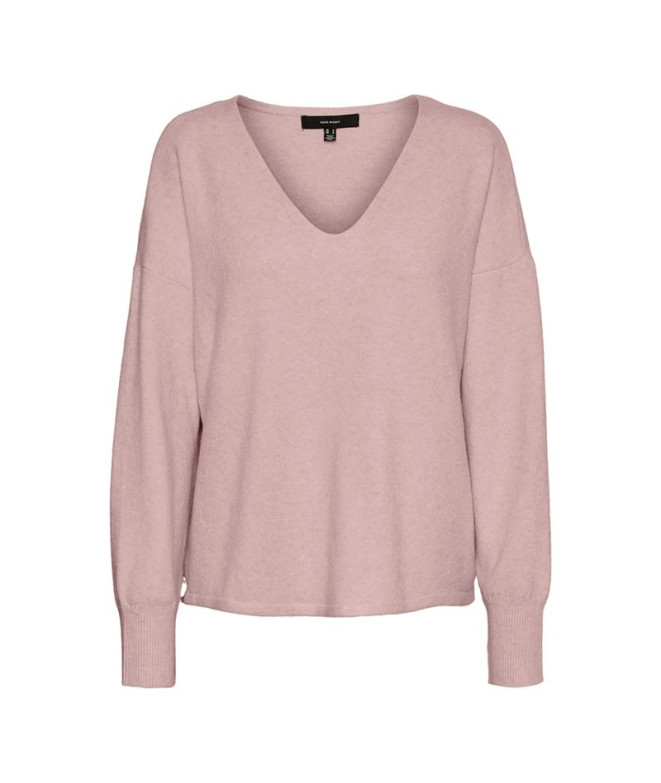 Moletom Vero Moda doffy V-Neck Woodrose Mulher