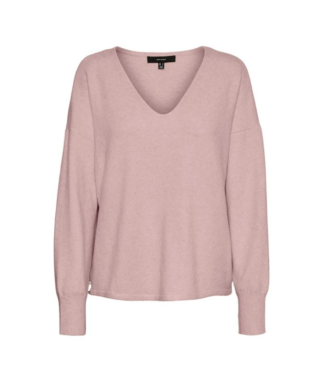 Sudadera Vero Moda doffy V-Neck Woodrose Mujer