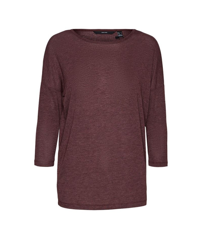 Camiseta Vero Moda carla 3/4 Winetasting Mulher