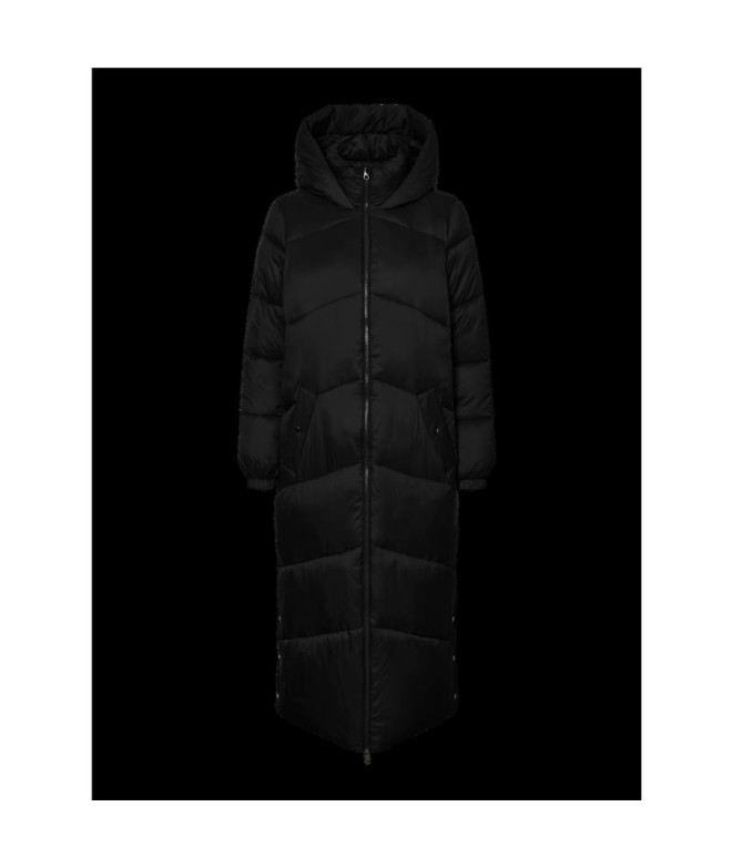 Chaqueta Vero Moda uppsala Long Coat Black Mujer