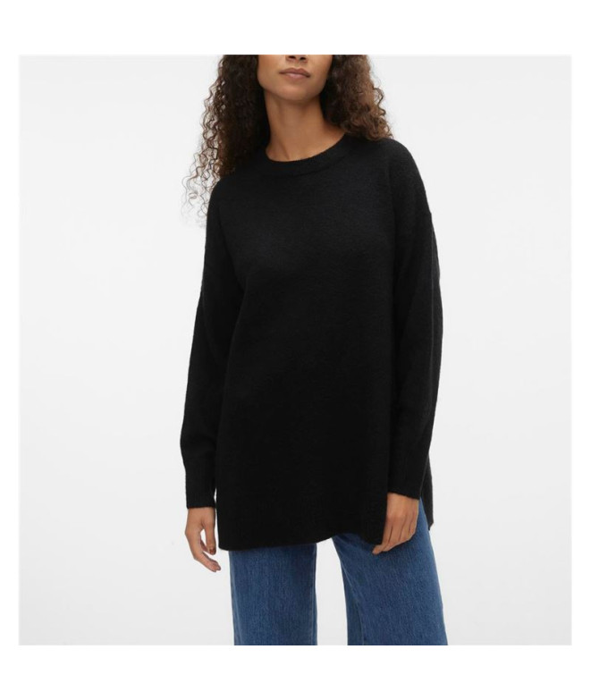 Sweat Vero Moda filuca O-Neck Long Black Femme