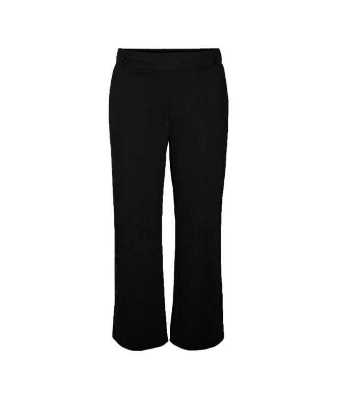 Pantalons Vero Moda cliva Hw Wide Black Femme