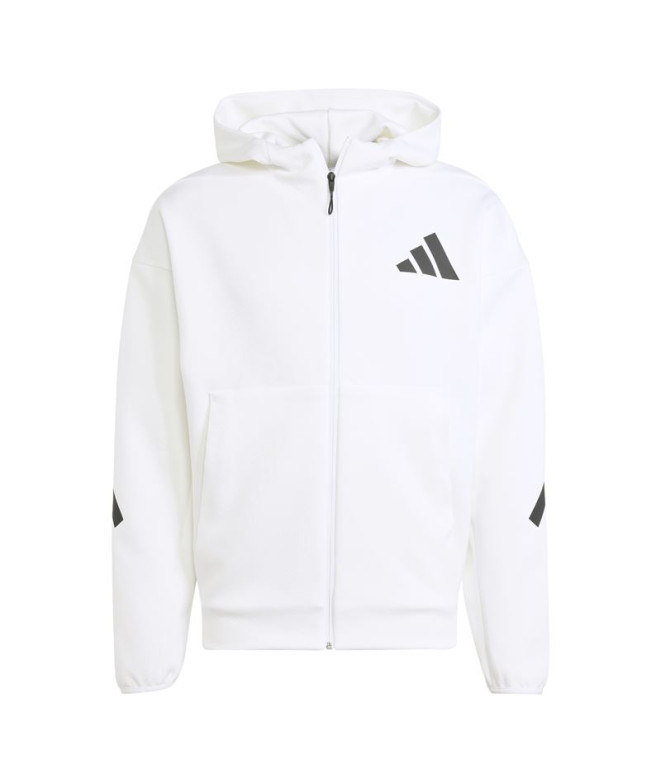 Casaco adidas Homem Z.N.E. Full Zip Branco