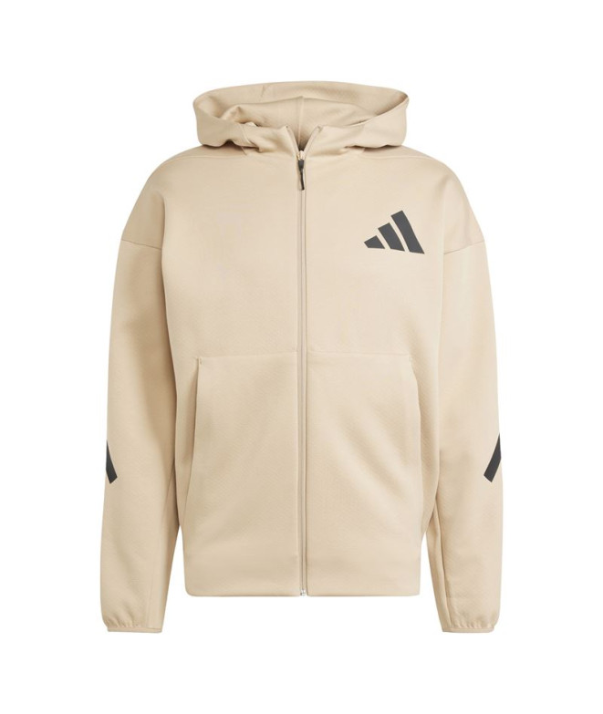 Casaco adidas Homem Z.N.E. Fecho de correr completo Bege