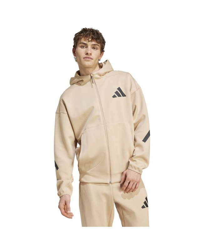 Chaqueta adidas Z.N.E. Full Zip Hombre Beige