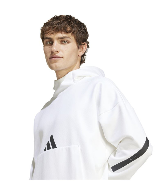 Sweat adidas Homme Sweat à capuche Z.N.E. blanc