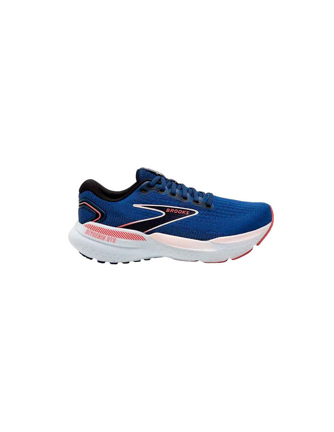 Chaussures Running Brooks Femme de Glycerin GTS 21 Bleu Icy Pink Rose