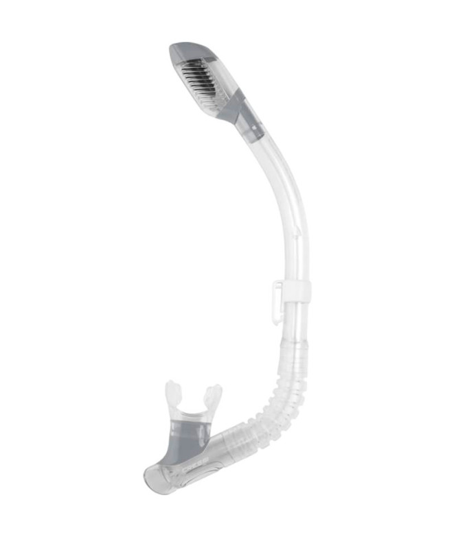 Tubo Cressi Dry Junior Transp.-Plata