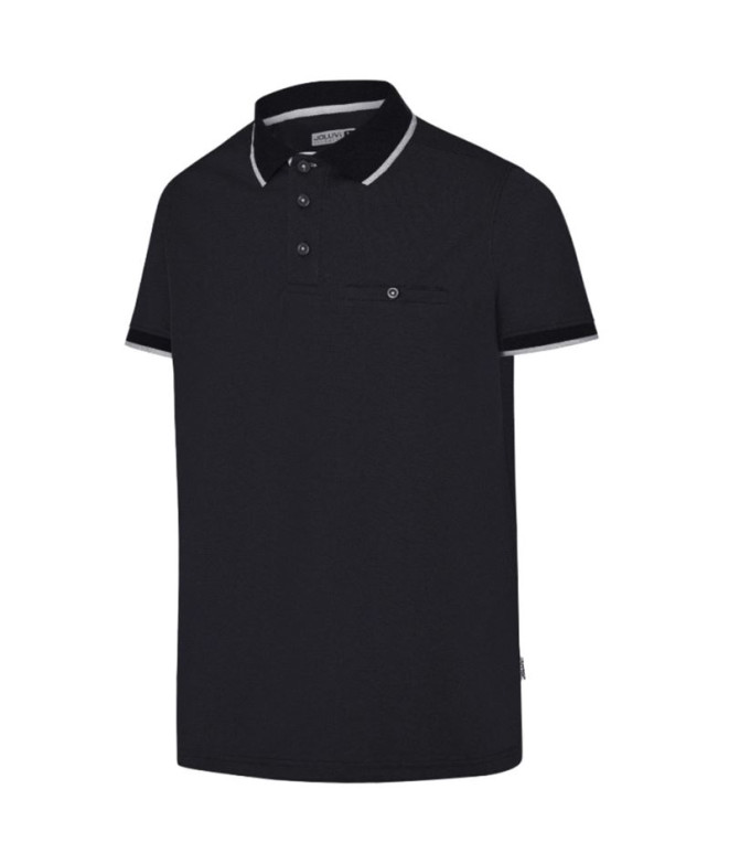 Polo Montagne Joluvi Homme de Urban Anthracite Noir