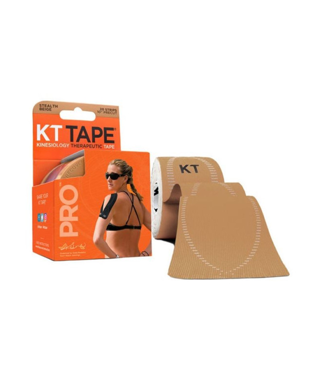 PRO KT Tapes Fita adesiva pré-cortada (20 X 25cm) 5 metros Bege