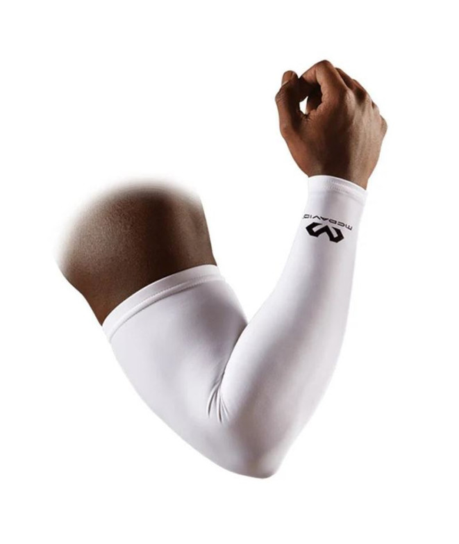 Manguitos MC David Compression Arm Sleeve / Pair White