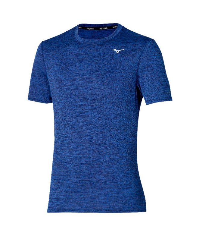 T-shirt Fitness Mizuno par Impulse Core Blue Homme