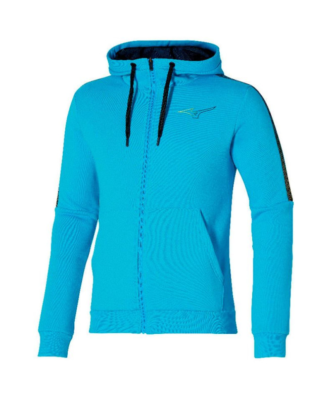 Veste Fitness Mizuno par Release Sweat Blue Homme