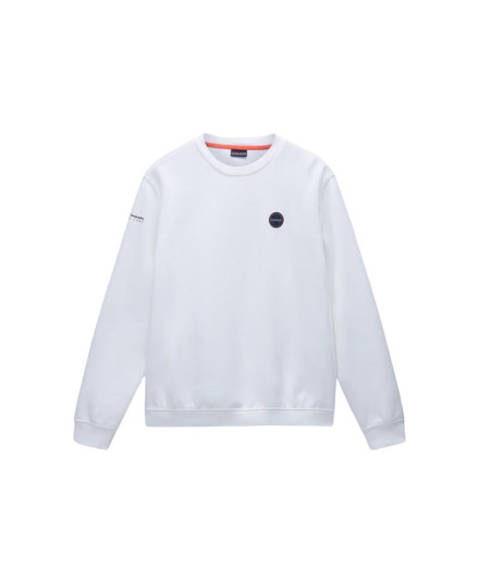 Sudadera Napapijri B-Badge Hzh Hombre Blanco
