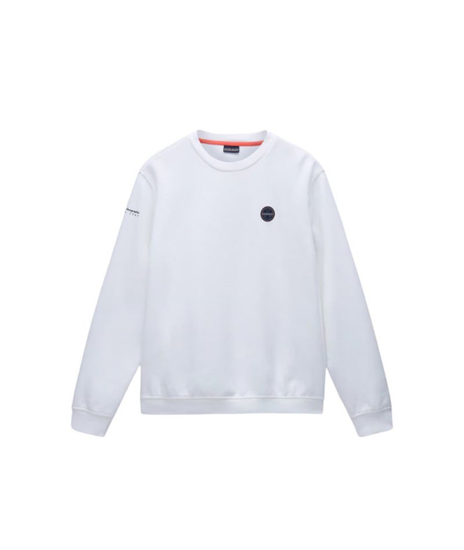Sudadera Napapijri B-Badge Hzh Hombre Blanco