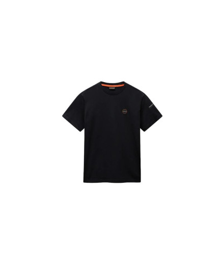 Camiseta Homem Napapijri S-Badge Ss Preto